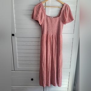 Madewell linen midi dress
